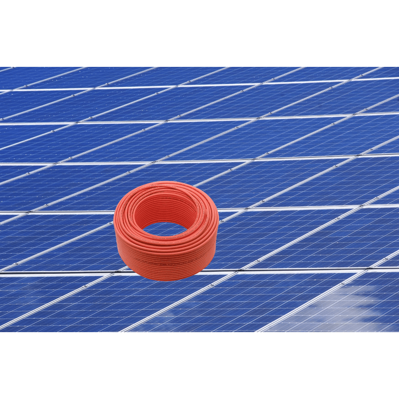 Casa si Gradina - Electrice - Panouri fotovoltaice si accesorii - Conductor solar,fotovoltaic,4mm,cu protectie UV,rosu,lungime 9m - Infinity.ro