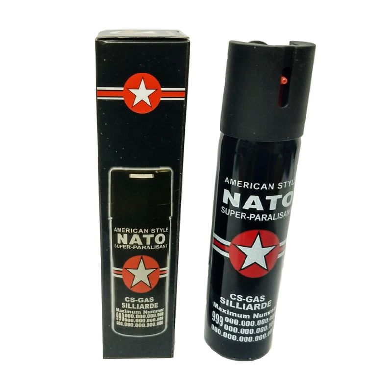 Sport si Outdoor - Sporturi de contact - Produse autoaparare - Spray paralizant NATO, propulsie jet, 90 ml, negru - Infinity.ro
