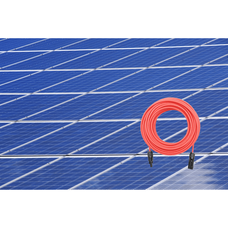 Casa si Gradina - Electrice - Panouri solare si accesorii - Accesorii panouri solare - Cablu solar,fotovoltaic,6mm,13m,1.5Kw,rosu,cu terminatii conectori MC4 si IP67, interior si exterior - Infinity.ro