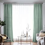 Casa si Gradina - Textile si covoare - Perdele si draperii - Draperii - Set draperie din catifea blackout cu rejansa din bumbac tip fagure, Madison, 200x210 cm, densitate 700 g ml, Opal, 2 buc - Infinity.ro