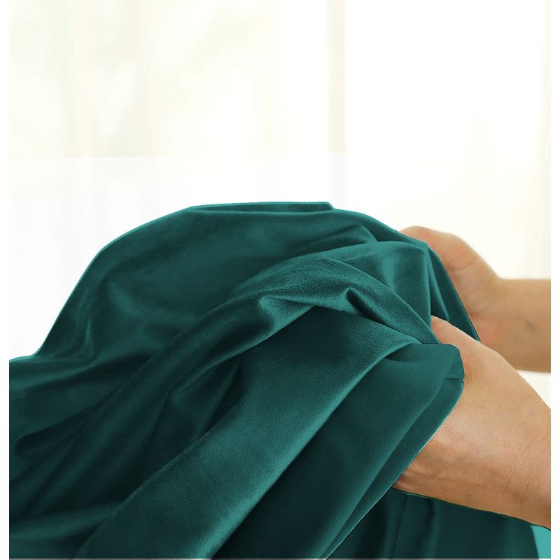 Casa si Gradina - Textile si covoare - Perdele si draperii - Draperii - Set draperie din catifea blackout cu rejansa transparenta cu ate pentru galerie, Madison, 250x250 cm, densitate 700 g ml, Paradiso, 2 buc - Infinity.ro