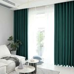 Casa si Gradina - Textile si covoare - Perdele si draperii - Draperii - Set draperie din catifea blackout cu rejansa transparenta cu ate pentru galerie, Madison, 250x250 cm, densitate 700 g ml, Paradiso, 2 buc - Infinity.ro