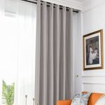 Casa si Gradina - Textile si covoare - Perdele si draperii - Draperii - Set draperie din catifea blackout cu inele auriu antic, Madison, 200x260 cm, densitate 700 g ml, Philippine Gray, 2 buc - Infinity.ro