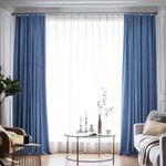 Casa si Gradina - Textile si covoare - Perdele si draperii - Draperii - Set draperie din catifea blackout cu rejansa din bumbac tip fagure, Madison, 150x270 cm, densitate 700 g ml, Bismark, 2 buc - Infinity.ro