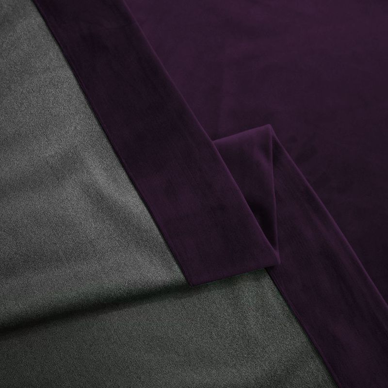 Casa si Gradina - Textile si covoare - Perdele si draperii - Draperii - Set draperie din catifea blackout cu rejansa transparenta cu ate pentru galerie, Madison, 250x250 cm, densitate 700 g ml, Thamarind, 2 buc - Infinity.ro
