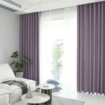 Casa si Gradina - Textile si covoare - Perdele si draperii - Draperii - Draperie din catifea blackout cu rejansa transparenta cu ate pentru galerie, Madison, 250x250 cm, densitate 700 g ml, Venus, 1 buc - Infinity.ro