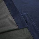 Casa si Gradina - Textile si covoare - Perdele si draperii - Draperii - Set draperie din catifea blackout cu rejansa transparenta cu ate pentru galerie, Madison, 250x260 cm, densitate 700 g ml, Black Pearl, 2 buc - Infinity.ro