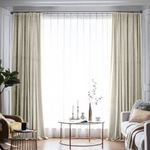 Casa si Gradina - Textile si covoare - Perdele si draperii - Draperii - Set draperie din catifea blackout cu rejansa din bumbac tip fagure, Madison, 150x270 cm, densitate 700 g ml, Winter White, 2 buc - Infinity.ro