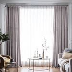 Casa si Gradina - Textile si covoare - Perdele si draperii - Draperii - Set draperie din catifea blackout cu rejansa din bumbac tip fagure, Madison, 200x220 cm, densitate 700 g ml, Pale Silver, 2 buc - Infinity.ro