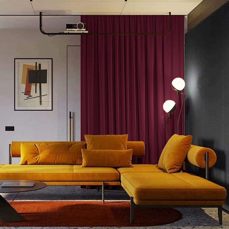 Casa si Gradina - Textile si covoare - Perdele si draperii - Draperii - Set draperie din catifea blackout cu rejansa din bumbac tip fagure, Madison, 150x260 cm, densitate 700 g ml, Chocolate Brown, 2 buc - Infinity.ro