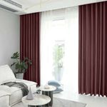Casa si Gradina - Textile si covoare - Perdele si draperii - Draperii - Set draperie din catifea blackout cu rejansa transparenta cu ate pentru galerie, Madison, 200x230 cm, densitate 700 g ml, Temptress, 2 buc - Infinity.ro