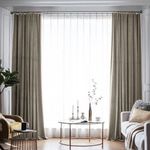 Casa si Gradina - Textile si covoare - Perdele si draperii - Draperii - Set draperie din catifea blackout cu rejansa din bumbac tip fagure, Madison, 200x215 cm, densitate 700 g ml, Stonewall, 2 buc - Infinity.ro