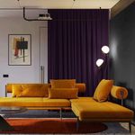 Casa si Gradina - Textile si covoare - Perdele si draperii - Draperii - Set draperie din catifea blackout cu rejansa din bumbac tip fagure, Madison, 250x240 cm, densitate 700 g ml, Thamarind, 2 buc - Infinity.ro