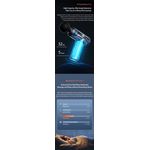 Ingrijire personala si Cosmetice - Sanatate si wellness - Articole wellness - Aparate si dispozitive de masaj - Mini aparat profesional pentru Masaj Tip Pistol  Konka , LCD Display Touch, 6 Viteze, 6 Capete, 1500Ah,18kw, negru - Infinity.ro