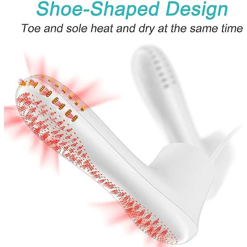 Electronice si Electrocasnice - Masini si uscatoare de rufe - Uscatoare de rufe - Uscator de pantofi multifunctional Arvada MP10 cu functie de deodorizare si programare, 360° incalzire uniforma,alb - Infinity.ro