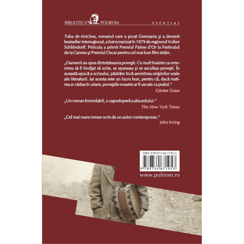 Carti si Birotica - Carti - Bestseller - Toba de tinichea - Gunter Grass - Infinity.ro