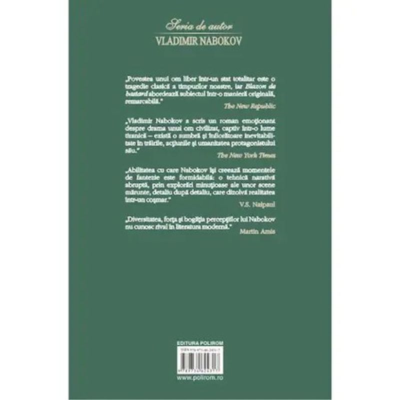 Carti si Birotica - Carti - Fictiune - Blazon de bastard, Vladimir Nabokov - Infinity.ro