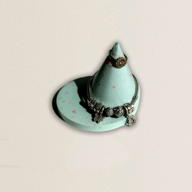 Casa si Gradina - Decoratiuni - Obiecte decorative - Accesorii decorative - Suport bijuterii Terrazzo albastru - Infinity.ro