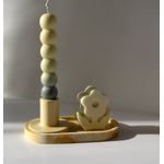 Casa si Gradina - Decoratiuni - Aromaterapie si lumanari - Lumanari si candele - Lumanare decorativa floare crem - Infinity.ro