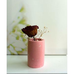 Suport linguri lemn / Suport pixuri roz