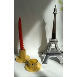 Suport lumanare crem