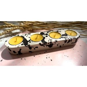 Suport pastile lumanari Drops alb