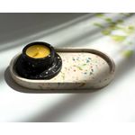 Casa si Gradina - Bucatarie si vesela - Ustensile bucatarie - Tavi servire - Suport oval Terrazzo alb - Infinity.ro