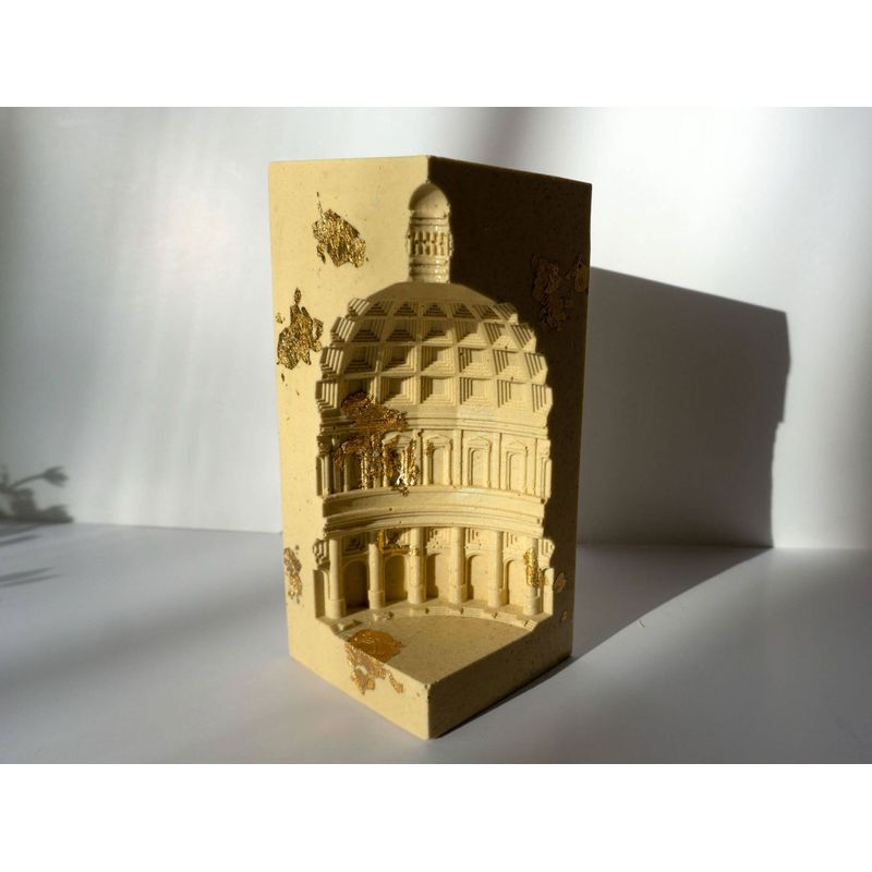 Casa si Gradina - Decoratiuni - Obiecte decorative - Accesorii decorative - Decoratiune Dom Pantheon - suport lateral de carti crem - Infinity.ro