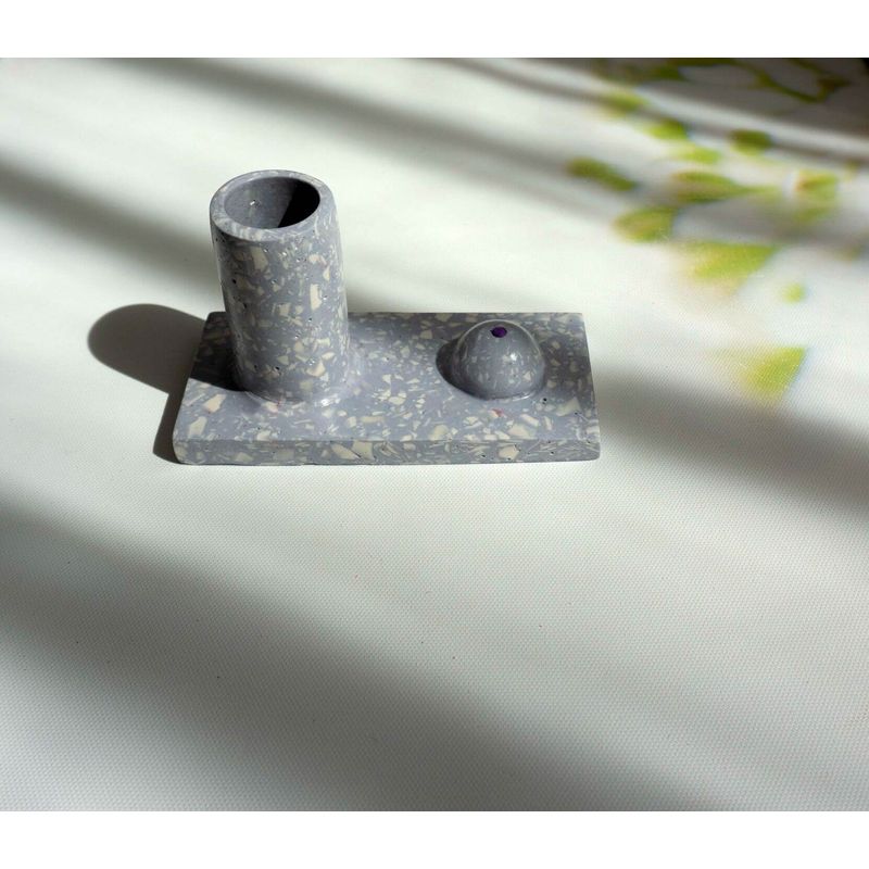 Casa si Gradina - Decoratiuni - Aromaterapie si lumanari - Difuzoare aromaterapie - Suport betisoare parfumate Terrazzo mov + set 20 betisoare - Infinity.ro