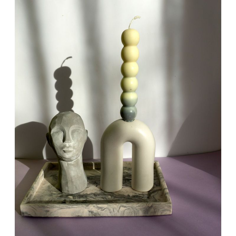 Casa si Gradina - Bucatarie si vesela - Ustensile bucatarie - Tavi servire - Tava decorativa Marble gri - Infinity.ro