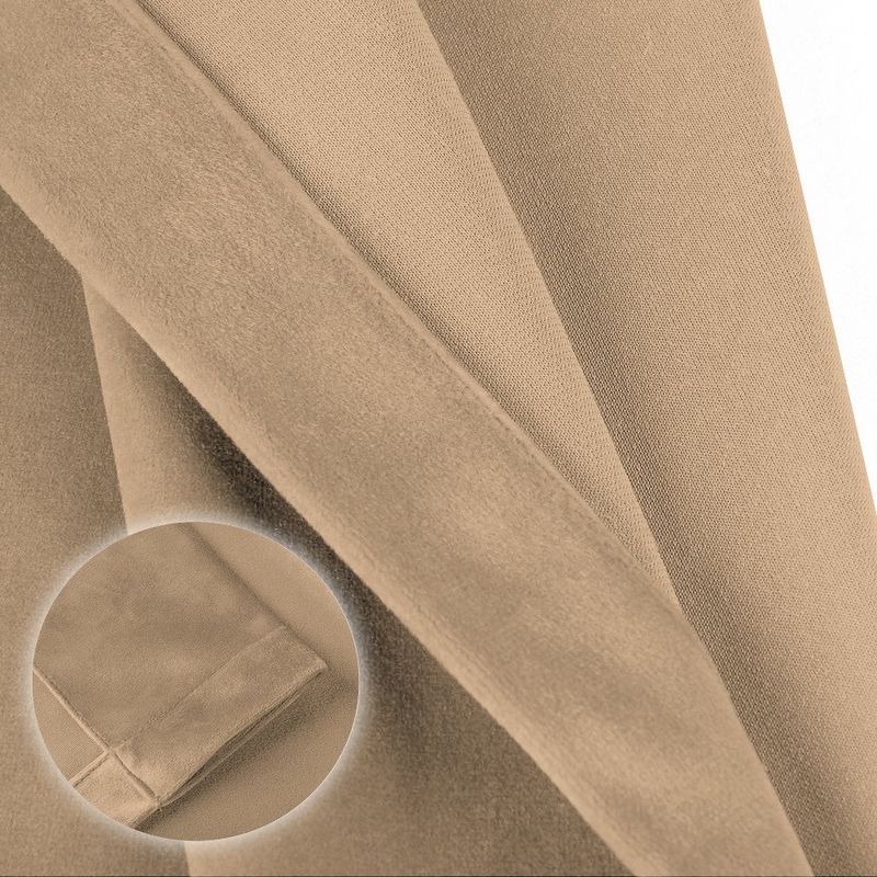 Casa si Gradina - Textile si covoare - Perdele si draperii - Draperii - Draperie din catifea cu rejansa transparenta cu ate pentru galerie, Madison, 200x240 cm, densitate 700 g/ml, Amber Gold, 1 buc - Infinity.ro