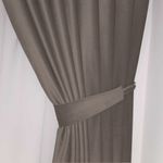 Casa si Gradina - Textile si covoare - Perdele si draperii - Draperii - Set draperii din catifea cu rejansa transparenta cu ate pentru galerie, Madison, 150x250 cm, densitate 700 g/ml, Harbor gray, 2 buc - Infinity.ro
