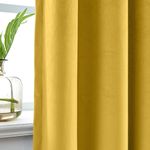 Casa si Gradina - Textile si covoare - Perdele si draperii - Draperii - Set draperii din catifea cu rejansa din bumbac tip fagure, Madison, 200x250 cm, densitate 700 g/ml, Lemon, 2 buc - Infinity.ro
