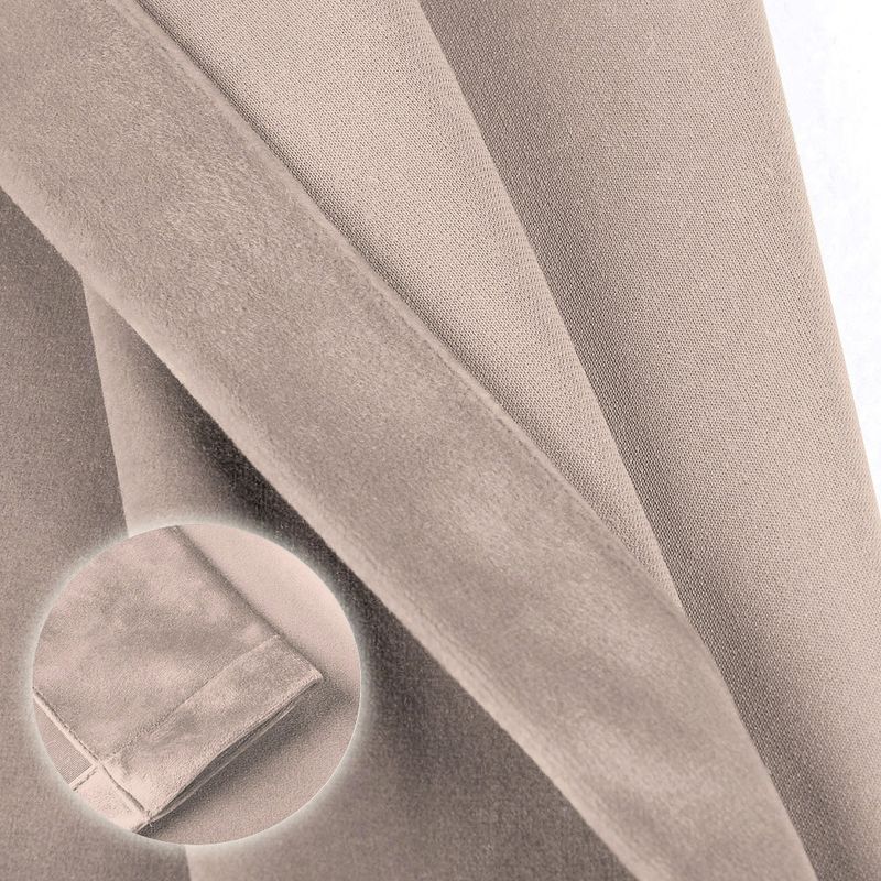 Casa si Gradina - Textile si covoare - Perdele si draperii - Draperii - Set draperii din catifea cu rejansa transparenta cu ate pentru galerie, Madison, 150x210 cm, densitate 700 g/ml, Lemonade pink, 2 buc - Infinity.ro