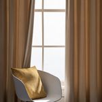 Casa si Gradina - Textile si covoare - Perdele si draperii - Draperii - Set draperii din catifea cu rejansa transparenta cu ate pentru galerie, Madison, 200x230 cm, densitate 700 g/ml, Coconut, 2 buc - Infinity.ro