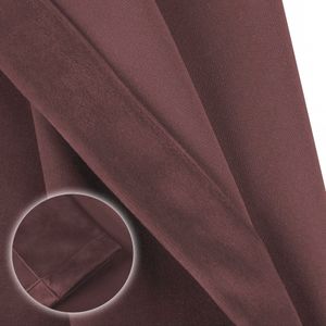 Draperie din catifea cu rejansa din bumbac tip fagure, Madison, 200x260 cm, densitate 700 g/ml, Regal purple, 1 buc