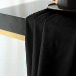 Casa si Gradina - Textile si covoare - Perdele si draperii - Draperii - Draperie din catifea cu rejansa din bumbac tip fagure, Madison, 150x250 cm, densitate 700 g/ml, Negru, 1 buc - Infinity.ro