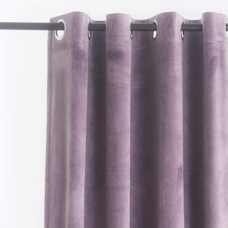 Casa si Gradina - Textile si covoare - Perdele si draperii - Draperii - Set draperii din catifea cu rejansa din bumbac tip fagure, Madison, 150x270 cm, densitate 700 g/ml, Lavanda, 2 buc - Infinity.ro