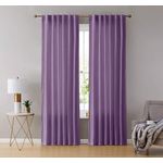 Casa si Gradina - Textile si covoare - Perdele si draperii - Draperii - Draperie din catifea cu rejansa transparenta cu ate pentru galerie, Madison, 150x240 cm, densitate 700 g/ml, Mov inchis, 1 buc - Infinity.ro