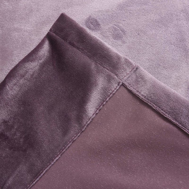 Casa si Gradina - Textile si covoare - Perdele si draperii - Draperii - Draperie din catifea cu rejansa transparenta cu ate pentru galerie, Madison, 150x240 cm, densitate 700 g/ml, Mov inchis, 1 buc - Infinity.ro