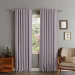 Casa si Gradina - Textile si covoare - Perdele si draperii - Draperii - Draperie din catifea cu rejansa transparenta cu ate pentru galerie, Madison, 200x260 cm, densitate 700 g/ml, Lavanda, 1 buc - Infinity.ro