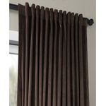Casa si Gradina - Textile si covoare - Perdele si draperii - Draperii - Draperie din catifea cu rejansa transparenta cu ate pentru galerie, Madison, 150x270 cm, densitate 700 g/ml, Maro inchis, 1 buc - Infinity.ro