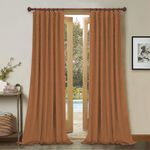 Casa si Gradina - Textile si covoare - Perdele si draperii - Draperii - Draperie din catifea cu rejansa din bumbac tip fagure, Madison, 200x260 cm, densitate 700 g/ml, Portocaliu, 1 buc - Infinity.ro