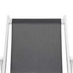 Casa si Gradina - Gradina si terasa - Mobilier exterior - Scaune si sezlonguri gradina - Scaune pliante de plaja, 2 buc., gri, aluminiu si textilena - Infinity.ro