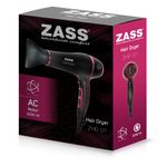 Ingrijire personala si Cosmetice - Aparate & accesorii ingrijire personala - Hair styling - Uscatoare de par - Uscator de par Profesional Zass ZHD 07, negru-pink - Infinity.ro