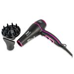 Ingrijire personala si Cosmetice - Aparate & accesorii ingrijire personala - Hair styling - Uscatoare de par - Uscator de par Profesional Zass ZHD 07, negru-pink - Infinity.ro