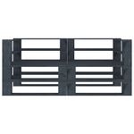 Casa si Gradina - Gradina si terasa - Mobilier exterior - Canapele si fotolii gradina - Canapea de gradina cu 2 locuri din paleti, gri, lemn, gri - Infinity.ro