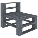 Casa si Gradina - Gradina si terasa - Mobilier exterior - Canapele si fotolii gradina - Canapea de gradina de mijloc din paleti cu perne bej, lemn, bej - Infinity.ro