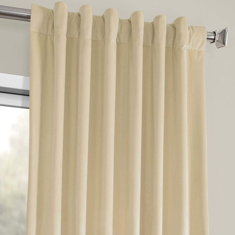 Casa si Gradina - Textile si covoare - Perdele si draperii - Draperii - Set draperii din catifea cu rejansa transparenta cu ate pentru galerie, Madison, 250x260 cm, densitate 700 g/ml, Crem, 2 buc - Infinity.ro
