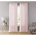 Casa si Gradina - Textile si covoare - Perdele si draperii - Draperii - Set draperii din catifea cu rejansa transparenta cu ate pentru galerie, Madison, 250x220 cm, densitate 700 g/ml, Cantaloupe, 2 buc - Infinity.ro